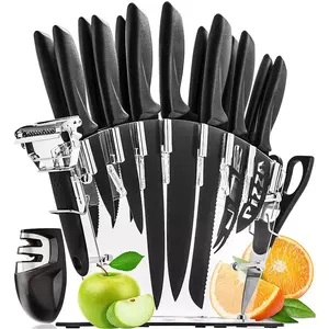 Großhandels preis 17 Stück scharfe Edelstahl Chef moderne Messer Küchenmesser Set