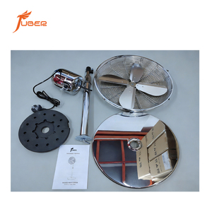 Ventilador Industrial de Pie de Metal de Alto Flujo de Aire con Altura Ajustable, Resistente para Uso en Exteriores y Patios - Product Image 6