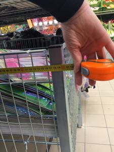 חוט סל שולחן עם למעלה סל אבץ ציפוי כרום ציפוי חוט רשת פנל עם ווי סל בסופרמרקט - Product Image 4