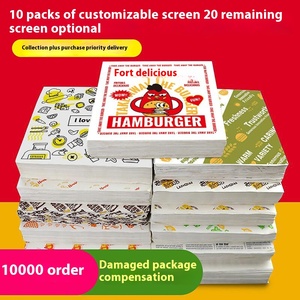 Настраиваемый кибер-красный коммерческий рулонный бумажный лоток маслостойкая одноразовая оберточная бумага для рисовых пакетов для гамбургеров рулонный бумажный пакет - Product Image 4