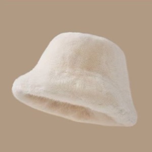 قبعة صياد نسائية للخريف والشتاء من الفرو الصناعي الناعم، قبعة دافئة للاستخدام اليومي - Product Image 4