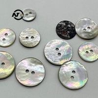 Boutons ronds en nacre naturelle d'abalone, coquille de mer, 2 trous, sans nickel, coquille de conque, coquille d'awabi