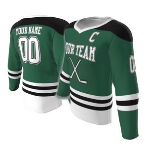 Vêtements de hockey en ligne personnalisés bon marché maillots d'entraînement de hockey à rouleaux par sublimation vente en gros de sweat à capuche uniforme pratique - Product Image 3