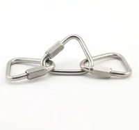 Accessoires de quincaillerie de gréement en acier inoxydable durable 304 316, maillons rapides triangulaires