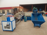 Machine de recyclage des déchets en plastique de sac de film PP PE rectifieuse de couteaux industriels machine de granulation de granulation de plastique