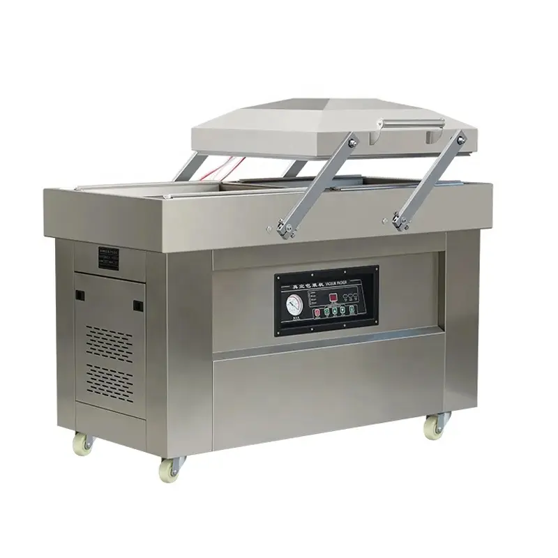 Commercial Food Two Chamber Vacuum Sealing Machine Automatic Dry And Wet Vacuum Packaging Machine