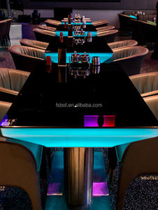Nouveau design de table de <span class=keywords><strong>casino</strong></span> hôtel ktv led mobilier de restaurant table de bar lumineux led illuminé table de nuit pour cocktail - Product Image 4