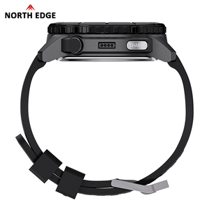 NORTH EDGE THARSIS Montre numérique de luxe pour homme en fibre de carbone, étanche 50M, alarme, sport, randonnée, altimètre, baromètre, boussole - Product Image 2