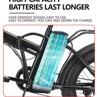 Vélo électrique pliable de montagne Low Frike 250W à 7 vitesses sans balais pour adultes avec pneus larges de 20 pouces