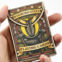 Cartes à jouer en plastique imperméables de haute qualité, design personnalisé, cartes à jouer de poker personnalisées en vrac avec boîte