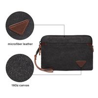 Langsung dari pabrik kustom pria multi-fungsi dompet panjang tas tangan dengan kompartemen koin & saku ponsel