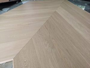 Parquet en <span class=keywords><strong>chêne</strong></span> européen massif multicouche Chevron 15 mm, finition naturelle, pour maison - Product Image 5