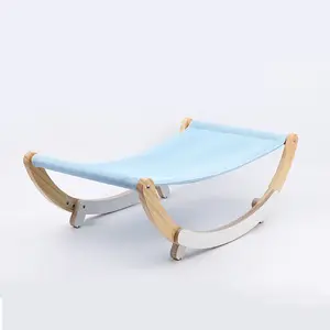 Hammock Bed Wooden Elevated Removable Washable cat hammock pet hanging beds cat sunny window seat foldable cat hammock