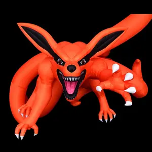 Customized Inflatable Movie Cartoon Character Fox With 9 Tails For Exhibition Giant Inflatable Cartoon Fox