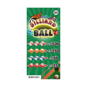 Boletos de tracción con cinco ventanas, temática de billar, para juegos de azar, precio al por mayor - Product Image 3