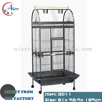 Cage à oiseaux moyenne Aier B059 en gros, directement de l'usine, 70x50.5x152cm, pour grands oiseaux, avec fermeture à poussoir, nouvelle, en fer, écologique, blanche