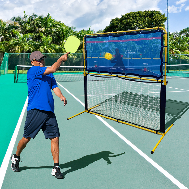 Pickleball Rebounder Training Aid Adjustable Angle Easy Setup Storage Indoor and Outdoor Dinks Volleys Accuracy for Pickleball