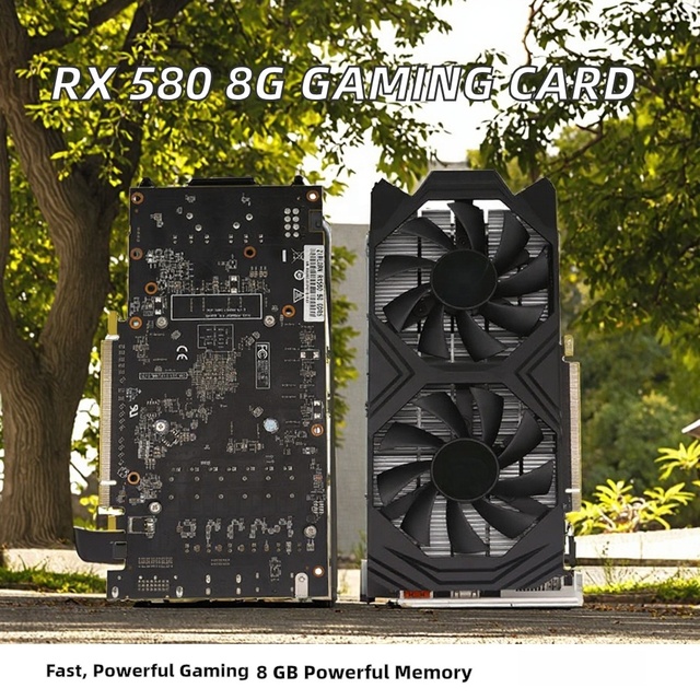 High Quality Brand New NV MXM PCI Express 256 Bit Fan Cooling RX 580 8GB Gaming Graphics Card for PC Desktop