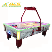 Table de jeu d'arcade de hockey sur air à monnayeur ACS Cheap Jinns pour 2 joueurs, prise US, garantie 1 an, en plastique durable pour les jeux