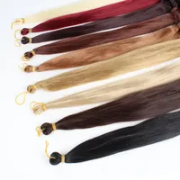 Extensions de cheveux synthétiques en vrac pré-étirées, ondulées, style French Curl Ombré de 18 pouces, directement de l'usine, pour revendeurs