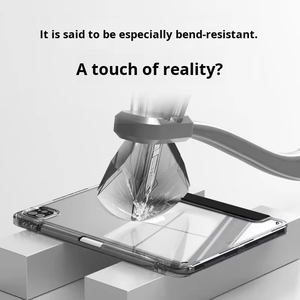 Thông Minh Từ Trong Suốt Polycarbonate Trường Hợp Chống Sốc Chống Bụi Cho <span class=keywords><strong>iPad</strong></span> Không Khí 13 2024 2025/<span class=keywords><strong>iPad</strong></span> Pro 12.9 3rd/4th Trifold - Product Image 4