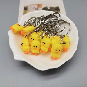 Llaveros de Pato Amarillo de Dibujos Animados, Lindos Llaveros de Animales con Picos y Patas Naranjas, Perfectos para Mochilas, Bolsos y Monederos - Product Image 1