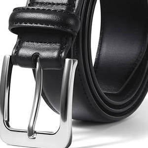 Ceintures en cuir de vachette véritable de qualité supérieure avec boucle ardillon en acier durable, fabriquées sur mesure pour un usage décontracté, couleur unie, cuir véritable - Product Image 3