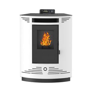 Mini estufa de esquina de 7KW, estufa de <span class=keywords><strong>pellets</strong></span> de leña de biomasa para interiores sin humo, estilo moderno con control remoto a la venta - Product Image 4