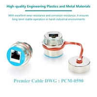 Connecteur RJ45 CAT6 robuste et étanche IP67 pour environnement industriel difficile avec capuchon anti-poussière