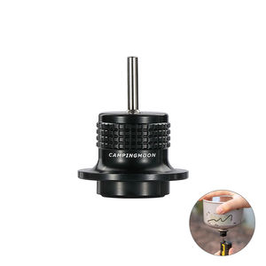 Adaptateur de recharge de <span class=keywords><strong>gaz</strong></span> Campingmoon noir, embout de remplissage de <span class=keywords><strong>butane</strong></span>, convertisseur de cartouche de <span class=keywords><strong>butane</strong></span> en briquet torche de plein air - Product Image 1