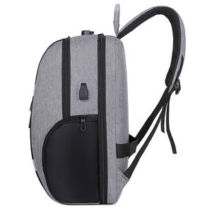 Mochila para portátil antirrobo impermeable de gran capacidad de 17 "con puerto de carga USB Cierre de cremallera Negocios Unisex - Product Image 4