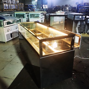 Hot bán chất lượng tốt bánh thủy tinh thẳng đứng lớp duy nhất bánh Máy làm lạnh <span class=keywords><strong>Showcase</strong></span> hiển thị - Product Image 4