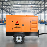 Compresseur d'air mobile à vis diesel Kinleon portable 250 CFM 12 bars pour pneus, livraison rapide, moteur pour marteau-piqueur et sablage
