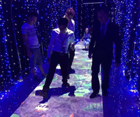 Projecteur de sol interactif dynamique 3D en extérieur, système de projection interactive numérique pour l'équipement publicitaire