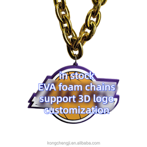 Collar de cadena grande con logotipo de 32 equipos deportivos de EE. UU. para aficionados, estilo hip hop, collares de espuma <span class=keywords><strong>EVA</strong></span> 3D, joyería de moda NFC Dallas Cowboys - Product Image 6