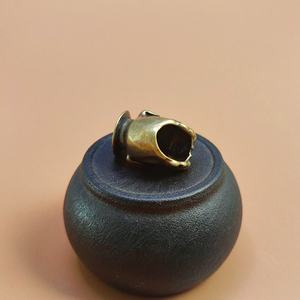 Messing Retro Hundekopf Statue Messer DIY Regenschirm Seil Drop Messer Metall Handwerk - Product Image 5