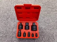 Adaptateur réducteur de douille à chocs pneumatique pour clé électrique, 8 pièces, 1/4 ", 3/8 ", 1/2 ", 3/4 ", 1 " pouce, en matériau CR-V