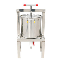 Presse à miel et à raisins manuelle faite maison / Machine à presser les fruits à la main, petite machine à jus de raisin pour usage domestique
