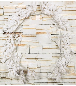 Pianta artificiale vite appesa a parete Rattan foglie rami giardino esterno decorazione per la casa plastica conservata foglia di seta pianta verde - Product Image 5