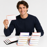 Étiquettes magnétiques effaçables à sec personnalisées, étiquettes rectangulaires réutilisables effaçables, autocollants pour réfrigérateur, pour la maison, les casiers des étudiants