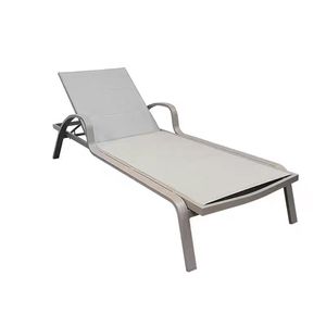 全天候露台户外铝制躺椅豪华花园泳池椅日光躺椅游泳沙滩躺椅游轮 - Product Image 1