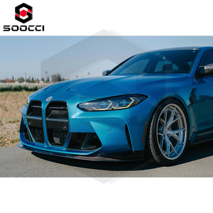 Nouvelle calandre de voiture en fibre de carbone sèche de style V, surface époxy hautement polie pour G80/G81/M3/G82/G83/M4, double calandre pour rénovation/mise à niveau - Product Image 6