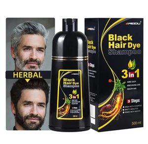 Shampoo Colorante Nero per <span class=keywords><strong>Capelli</strong></span> Meidu Magic Covers, Veloce e Naturale, per Uomini con <span class=keywords><strong>Capelli</strong></span> Grigi, Etichetta Privata - Product Image 1