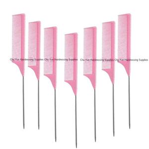 <span class=keywords><strong>Pettine</strong></span> in Plastica con Denti Fini Antistatici in Metallo per Acconciature e Styling Professionale - Product Image 3