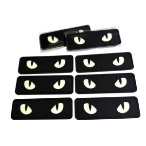 Benda riflettente su misura per occhio del demone in Velcro marchio notturno all'ingrosso - Product Image 1