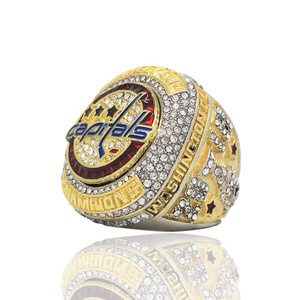 Hot Sale 2018 Washington Capitals Meisterschaft sring Eishockey liga Sport ring Trendy vergoldeter klassischer Legierung schmuck ring - Product Image 3