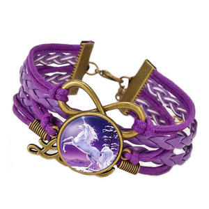 Su misura sublimazione in pelle artigianato intrecciato braccialetto in metallo braccialetto con regolabile per regali da <span class=keywords><strong>donna</strong></span> - Product Image 4