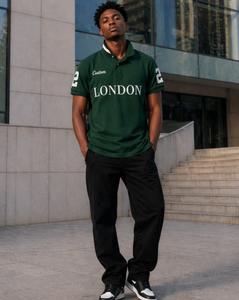 <span class=keywords><strong>Polo</strong></span> décontracté pour <span class=keywords><strong>homme</strong></span> en coton 100% avec logo brodé personnalisé, coupe courte, hauts de créateur de la marque Laurenes City - Product Image 2