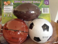Ensemble de mini-ballons de sport gonflables en PVC creux de 5 pouces de diamètre