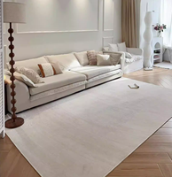 Tapis de salon style crème, tapis uni pour canapé et table basse, nouvelle arrivée, tapis de chevet pour chambre à coucher